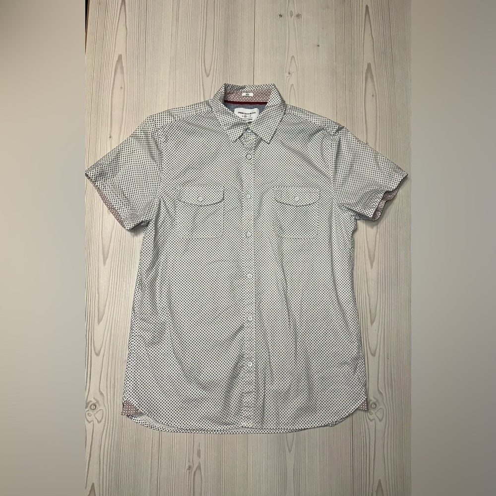 Paper Denim & Cloth Geometric Blue and White Shirt